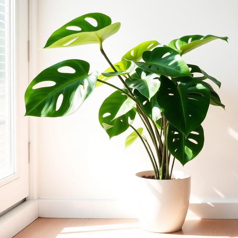 Monstera in Ceramic Planter